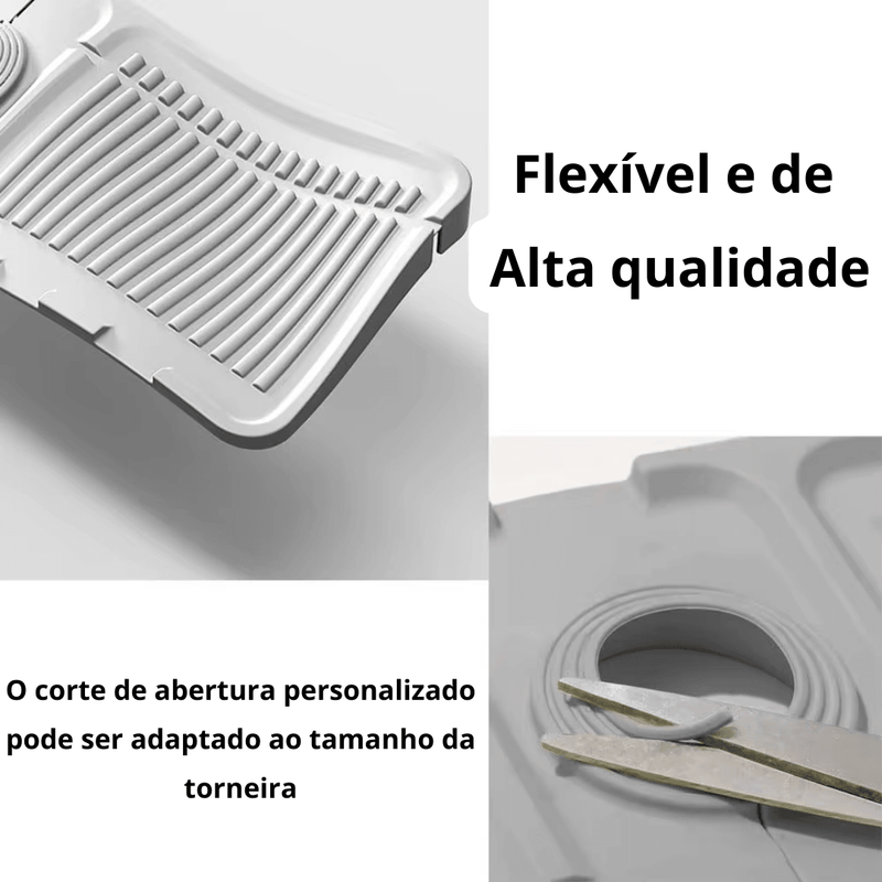 Bandeja de silicone para pia cozinha auto drenagem