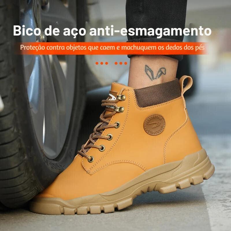 Bota impermeável e resistente, bico de aço e indestrutível - alilo presentes