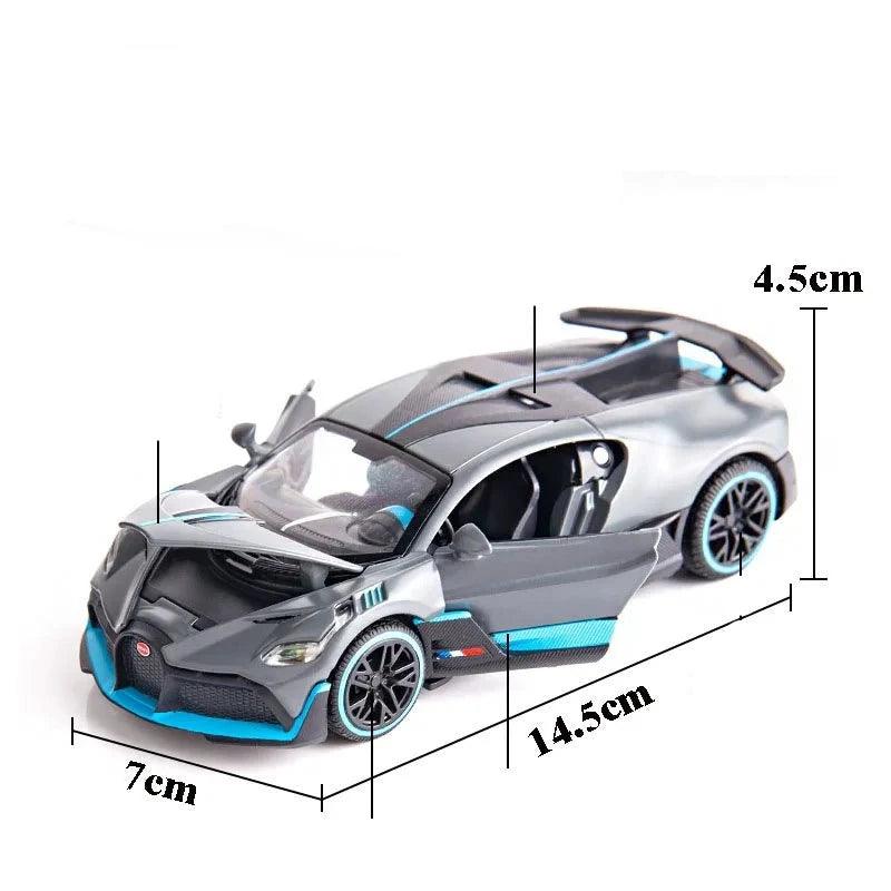 Carrinho miniatura Bugatti Divo liga metálica