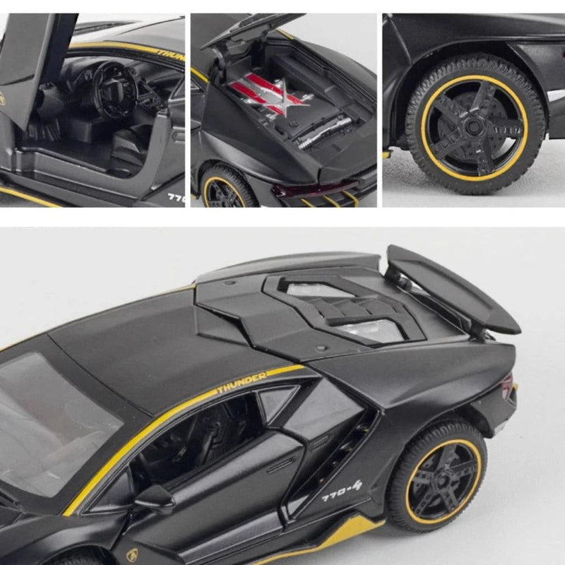 Carrinho miniatura Lamborghini LP770 Diecast liga metálica