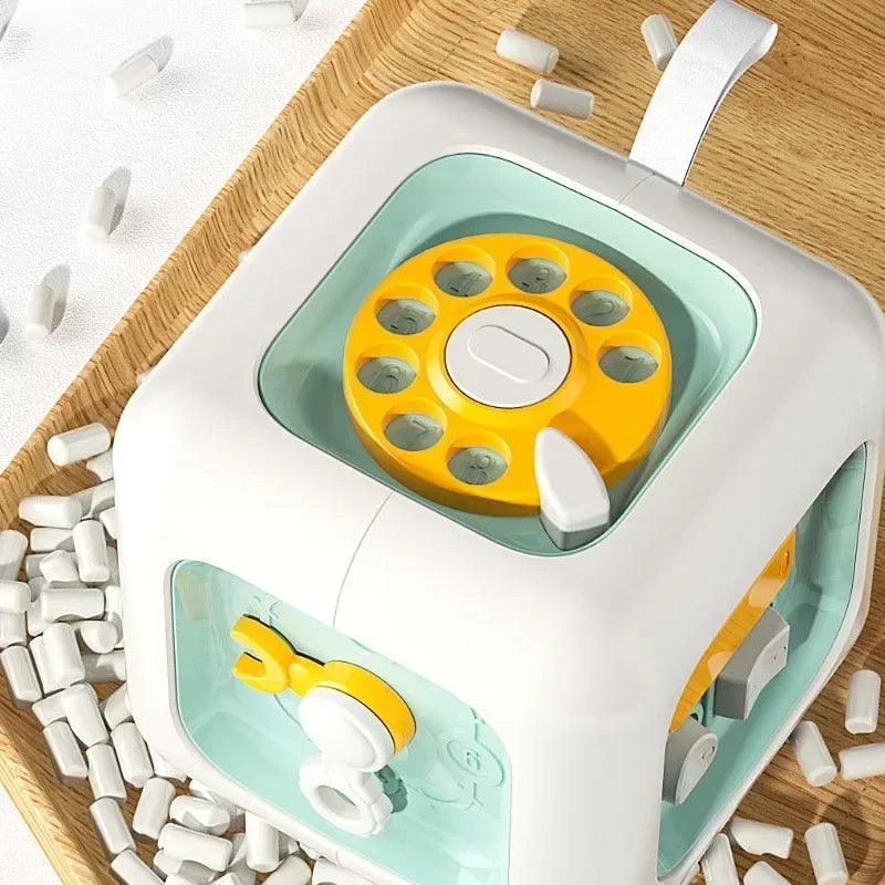 Brinquedo 6 in 1 cubo montessoriano educativo