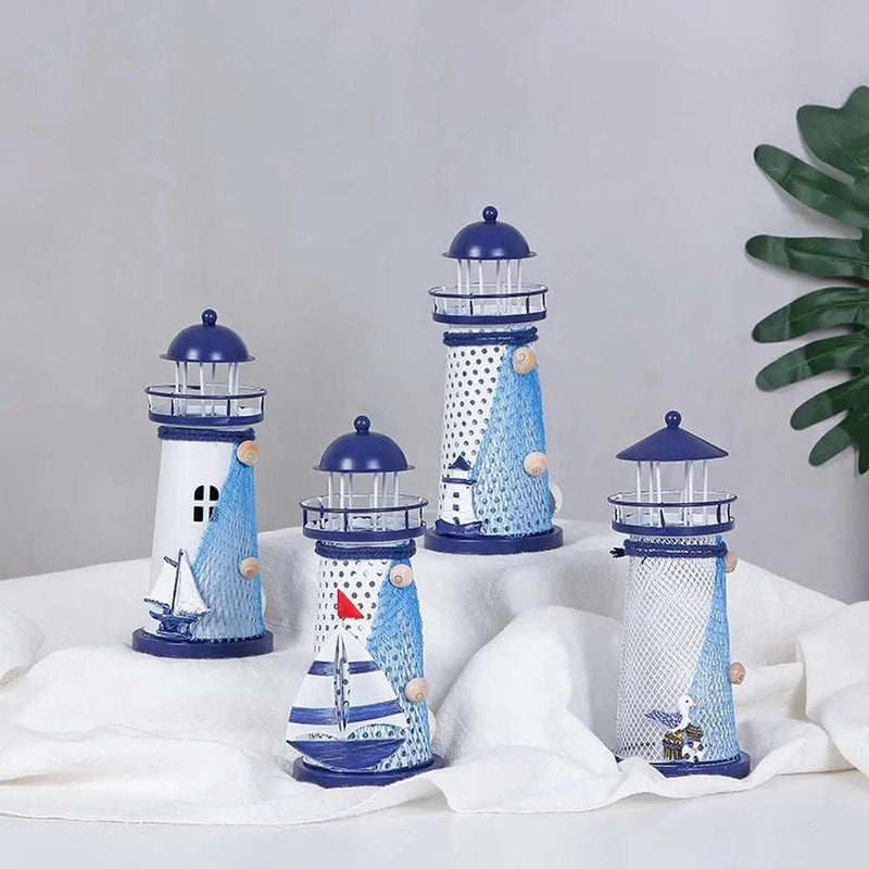 Castiçal de ferro decoração farol