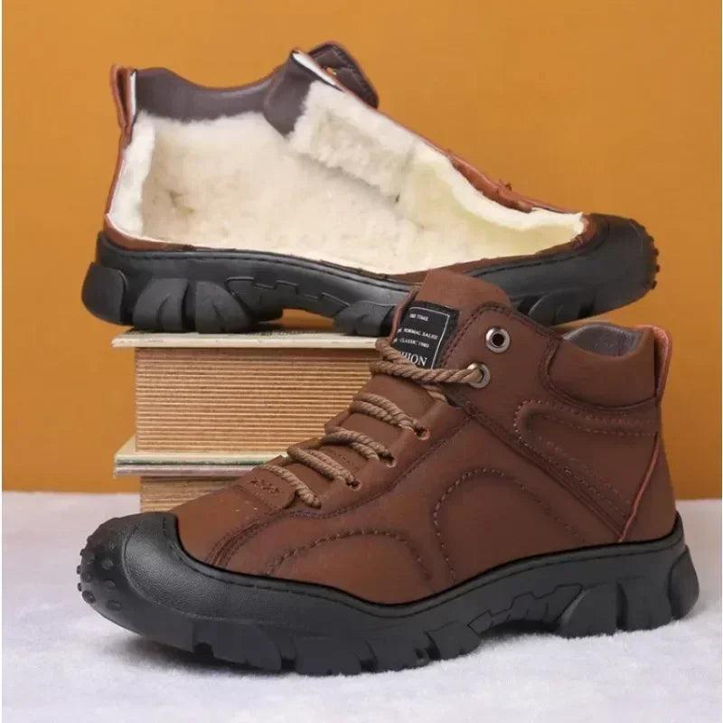 Bota de inverno forrada antiderrapante - alilo presentes