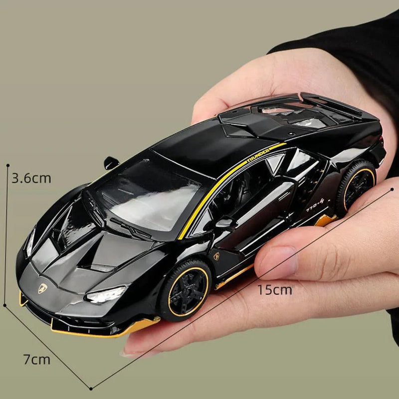 Carrinho miniatura Lamborghini LP770 Diecast liga metálica