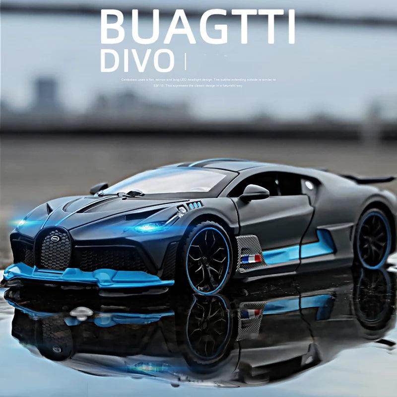 Carrinho miniatura Bugatti Divo liga metálica